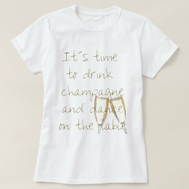 champagne glass shirt