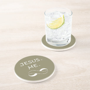 Drink Coasters Christian Jesus Me Infinity