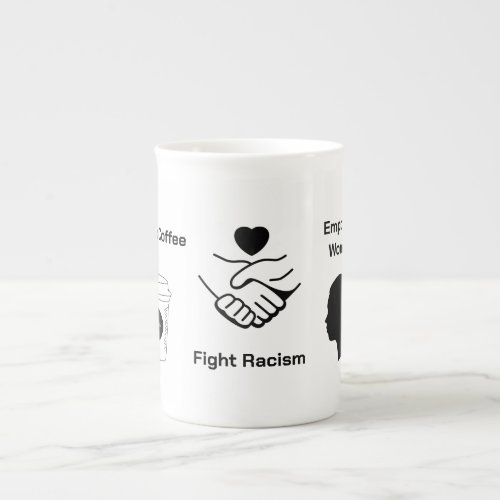 Drink Coffee Fight Racism Empower Women Mug