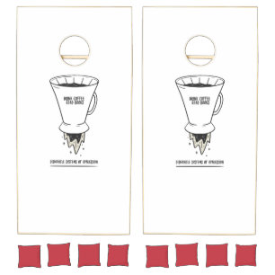 Drink Coffee Read Books Dismantle Systems Cornhole Set