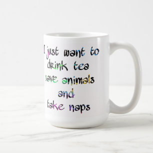 Drink Coffee Save Animals Take Naps Animal Lover Coffee Mug