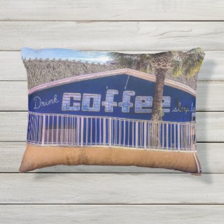Drink COFFEE sleep later Accent Pillow