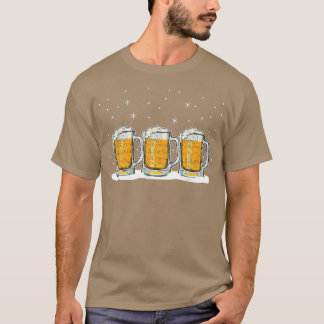 Drink Cold Beer Lover Jolly Holiday Season Funny C T-Shirt