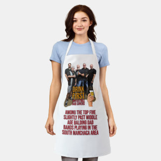 Drink First Photo Apron