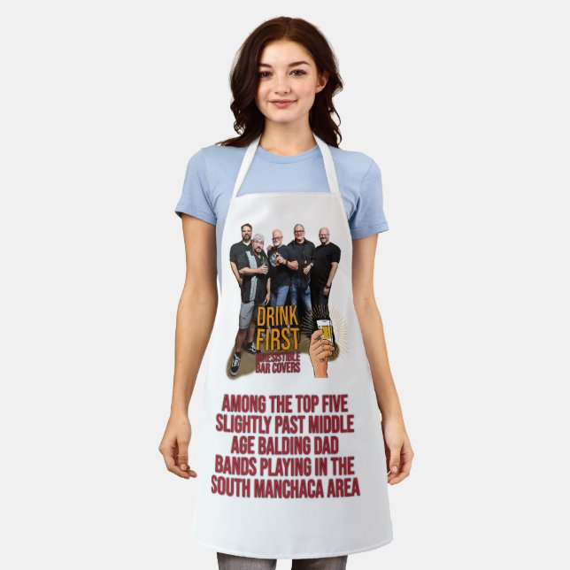 Drink First Photo Apron (Worn)