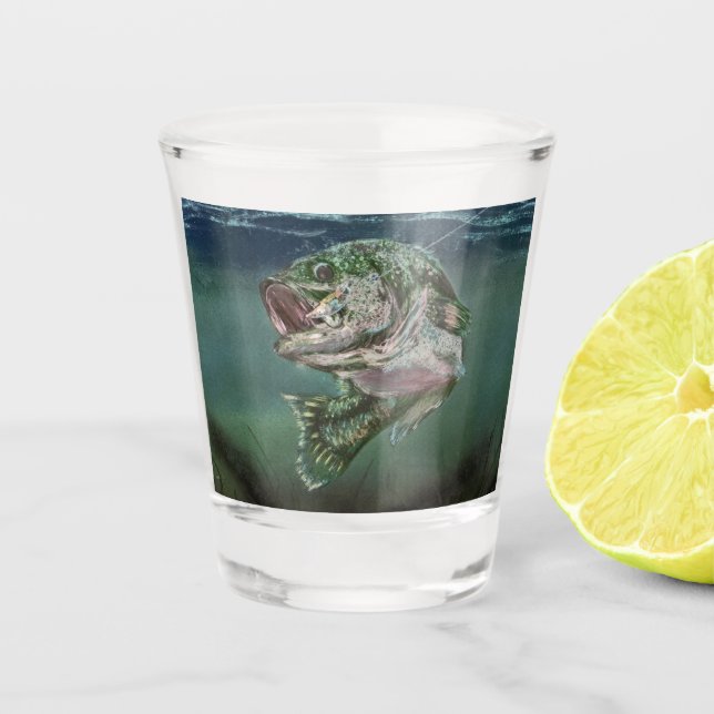 Drink Like a Fish Shot Glass (Front)