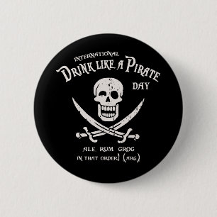 Drink Like A Pirate Button