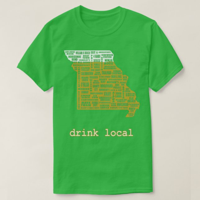 Drink Local Chemise de bire Missouri classique T-Shirt (Design Front)