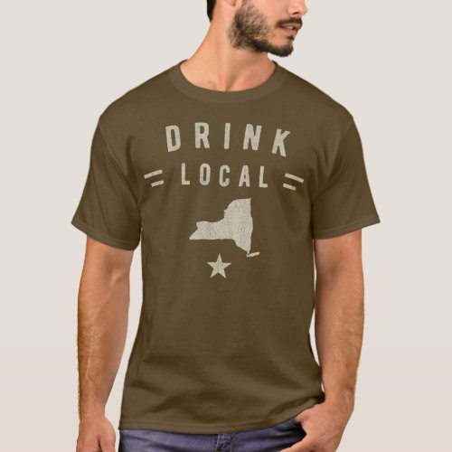 Drink Local New York Craft Beer Lovers T_Shirt