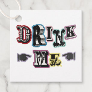 Drink Me 3 Favor Tags