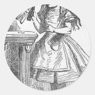 Drink Me, Alice in Wonderland Classic Round Sticker
