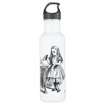 Drink Me Alice In Wonderland Drink Bottle by Clareville at Zazzle