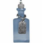 Drink Me Bottle 4 Pin Statuette<br><div class="desc">Acrylic photo sculpture pin of the famous "Drink Me" bottle from Alice in Wonderland in pretty blue glass with a silver tag. See matching acrylic photo sculpture keychain, magnet, ornament and sculpture. See the entire Wonderland Buttons & Pins collection in the SPECIAL TOUCHES | Party Favors section. This product is...</div>