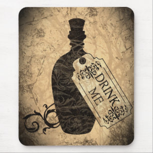 Drink Me Bottle Mouse Pad