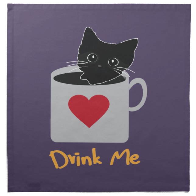 Drink Me Cloth Napkin (Front)