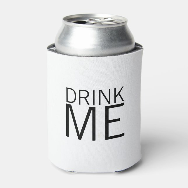 Drink Me | Simple Minimalist Can Cooler (Can Front)