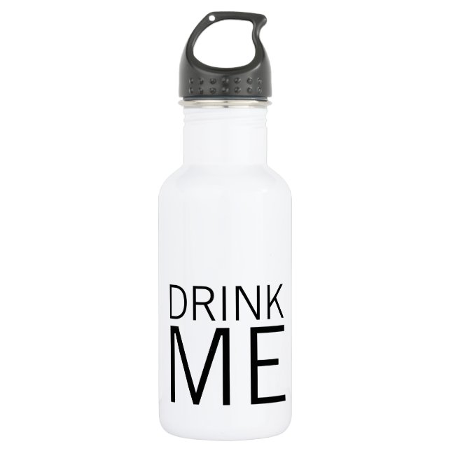 Drink Me | Simple Minimalist Water Bottle (Front)