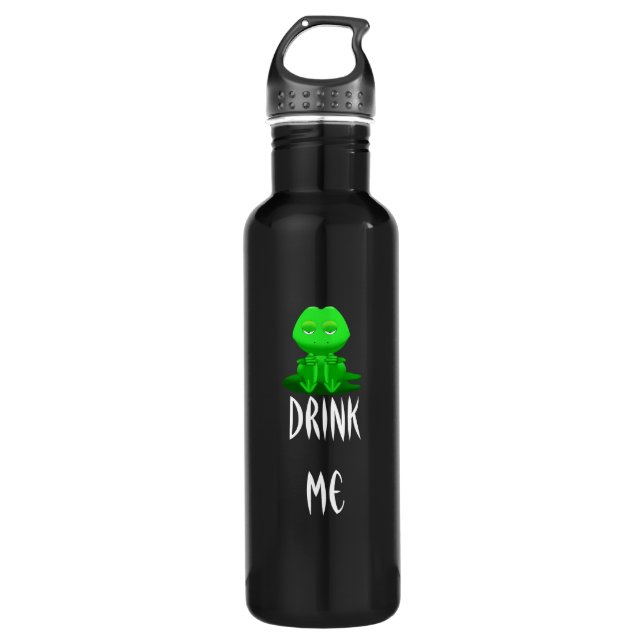 Drink Me Stainless Steel Water Bottle (Front)