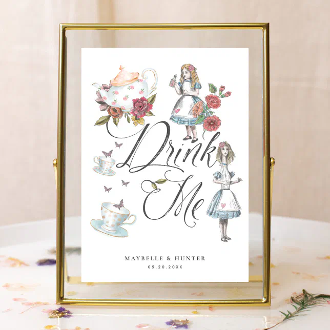 vintage tea party illustration
