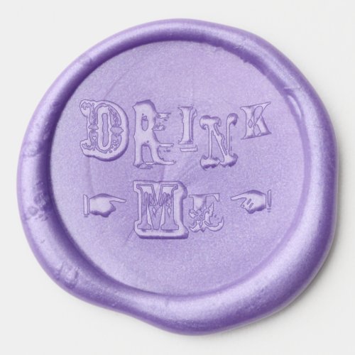 Drink Me Wax Seal Sticker