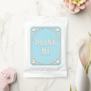 "Drink Me" Wonderland Poker Suits Pastel Blue Lemonade Drink Mix