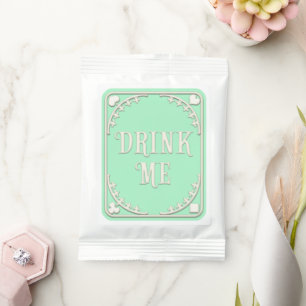 "Drink Me" Wonderland Poker Suits Pastel Green Lemonade Drink Mix