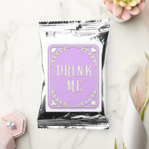 "Drink Me" Wonderland Poker Suits Pastel Purple Coffee Drink Mix