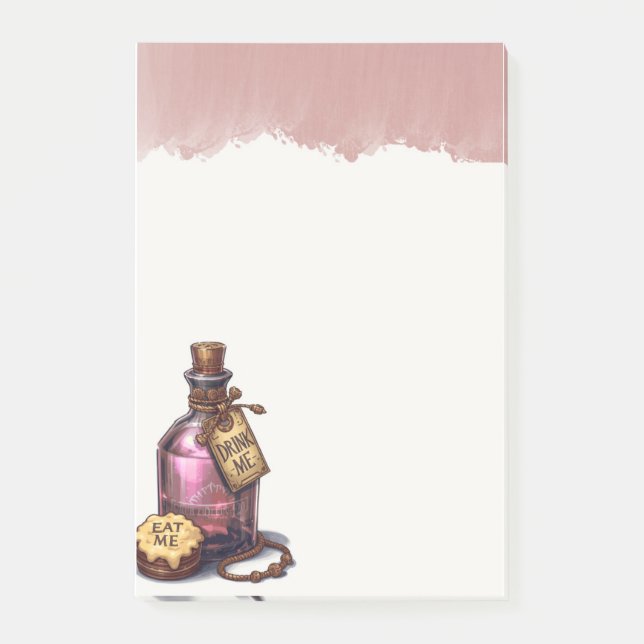 Drink Me Wonderland Post-it Notes (Front)