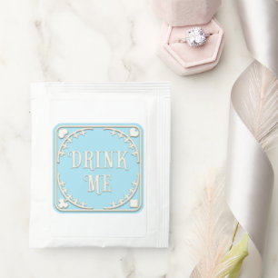 "Drink Me" Wonderland Tea Party Pastel Blue Bag Drink Mix
