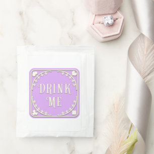 "Drink Me" Wonderland Tea Party Pastel Purple Bag Drink Mix