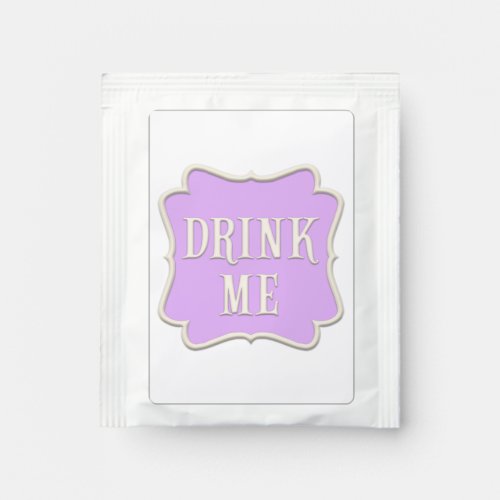 Drink Me Wonderland Tea Party Pastel Purple Tea Bag Drink Mix