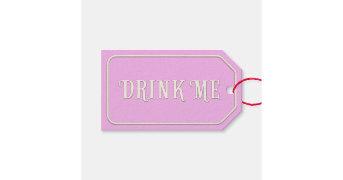 6 Eat Me/drink Me - Alice In Wonderland Gift Tags Party/ Wedding  Decorations