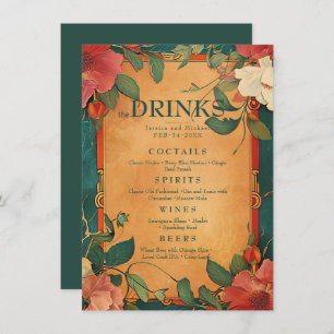 💍Drink menu Rose Romance: Art Nouveau Splendor