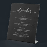 Drink Menu Wedding Reception Pedestal Bar Sign<br><div class="desc">Our pedestal drink menu bar sign is perfect to add to a frame to display at the bar. Guests can choose which drinks to order at your event.</div>