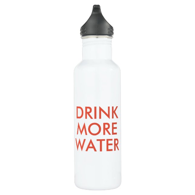 Drink More Water | Funny Humor Waterbottle Bottle (Right)