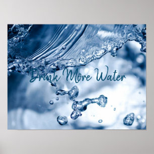 Drink More Water / Healthy Lifestyle Poster
