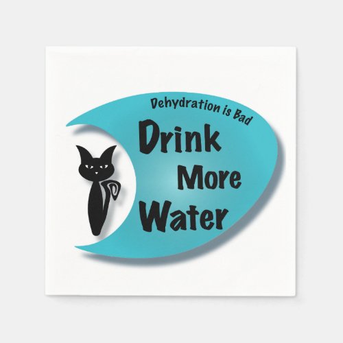 Drink More Water Paper Napkin