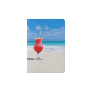 Drink on a beach Passport Cover