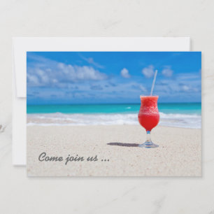 Drink On Beach custom invitation