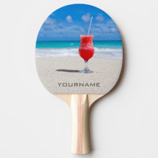 Drink On Beach custom ping pong paddle