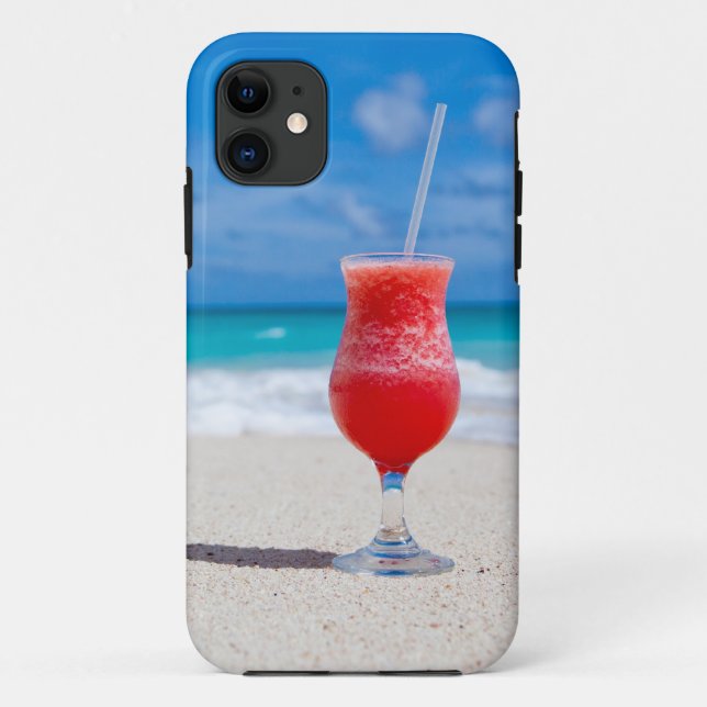 Drink On Beach iPhone case (Back)