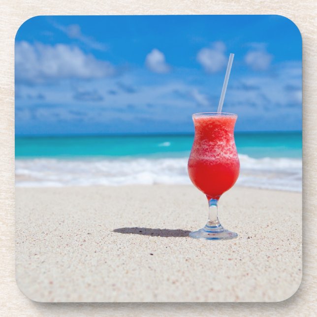 Drink on the Beach Beverage Coaster (Front)