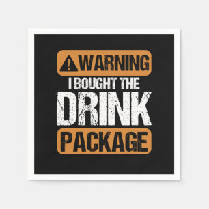Drink Package Cruise Cruising Cruise Ship Vacation Napkins
