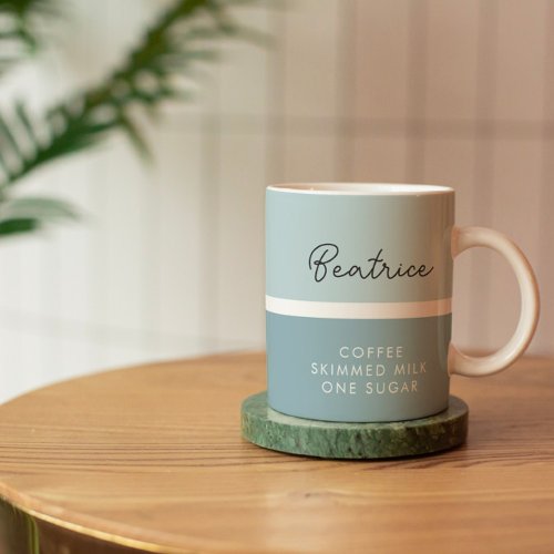 Drink Preference Modern Name Classic Coffee Mug