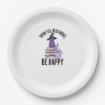 Drink Read Books Whimsigoth Halloween Design Paper Plates