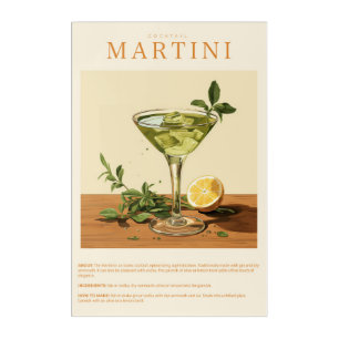 Drink Recipes Acrylic Print