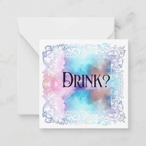   DRINK  Relationship AP63 Flat Note Card