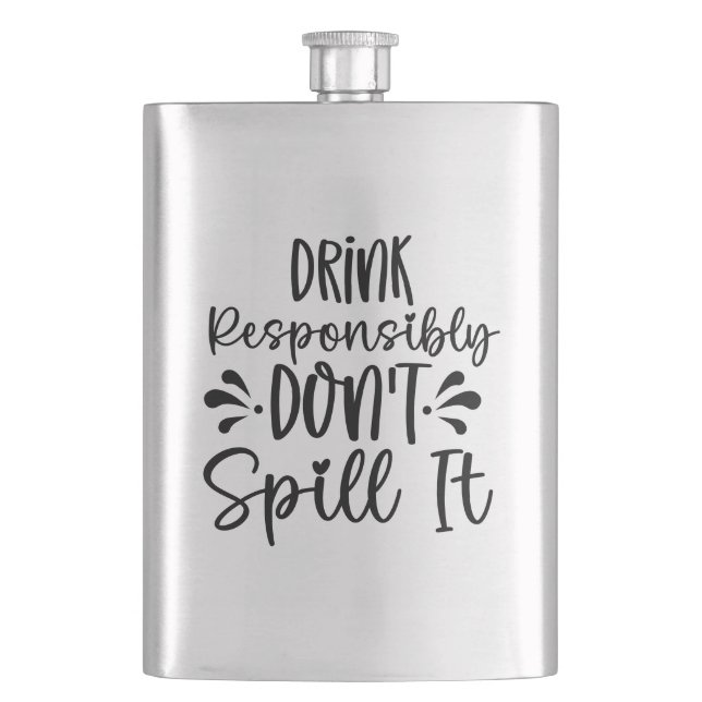 Drink Responsibly Flask (Front)