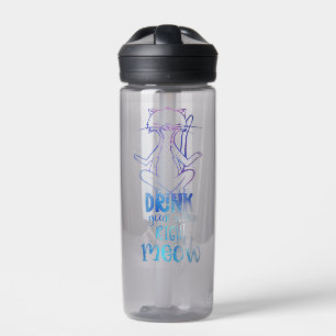 Drink Right Meow Yoga Cat Water Bottle