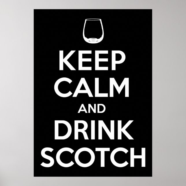 Drink Scotch Poster (Front)